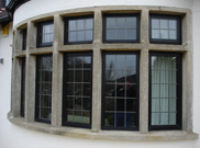 Domestic House, front bay window